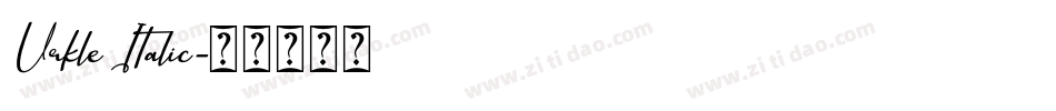 Urkle Italic字体转换